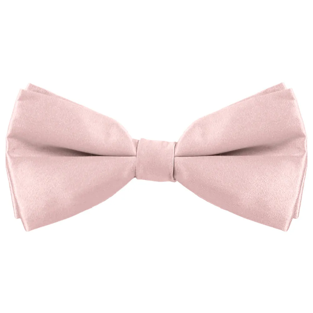 Pastel Pink Silk Bow Tie sold by TieMart