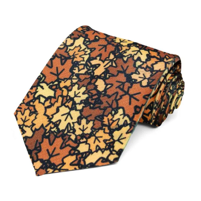 Fall Leaves Necktie sold by TieMart