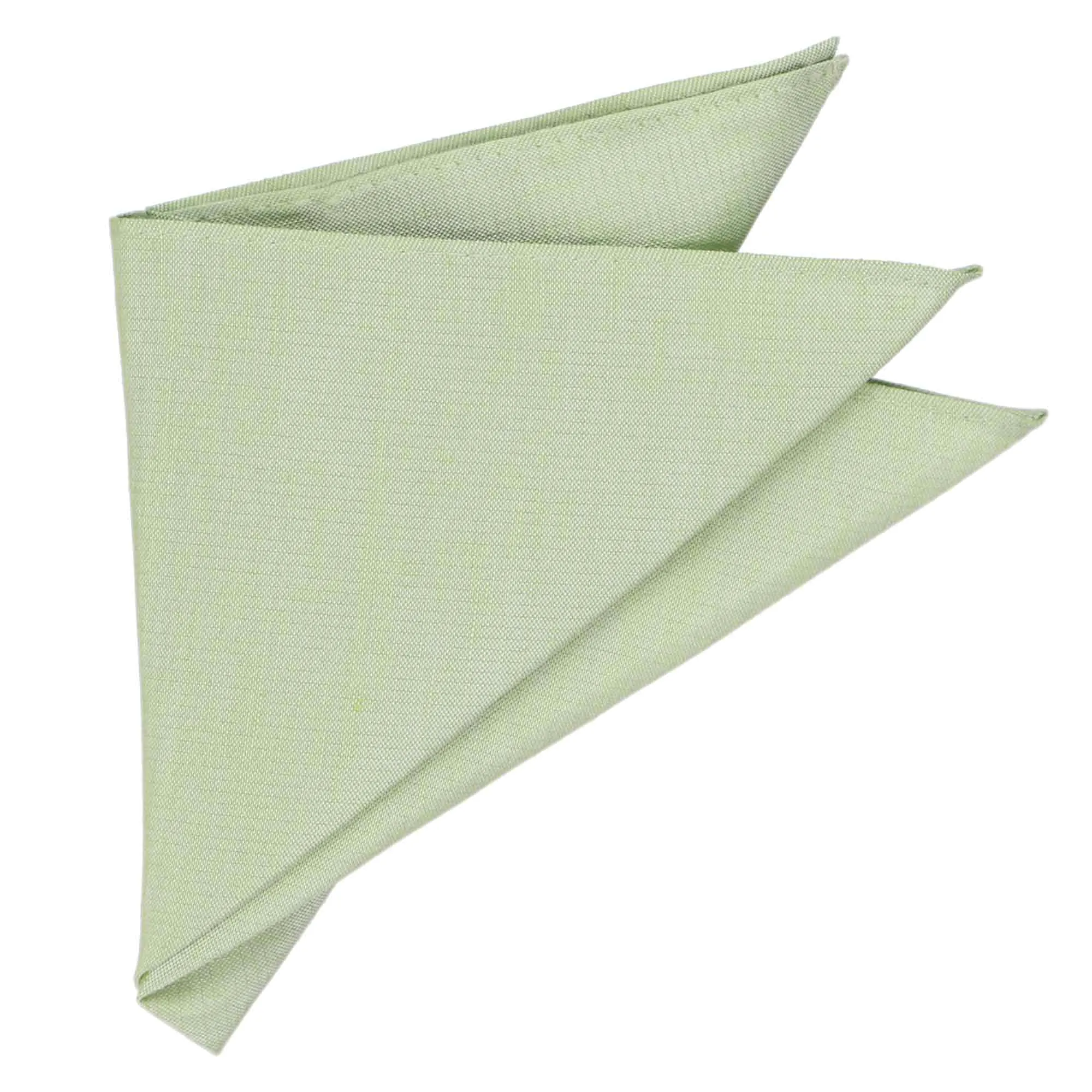 Light Sage Regency Linen/Silk Pocket Square sold by TieMart product image thumbnail 3
