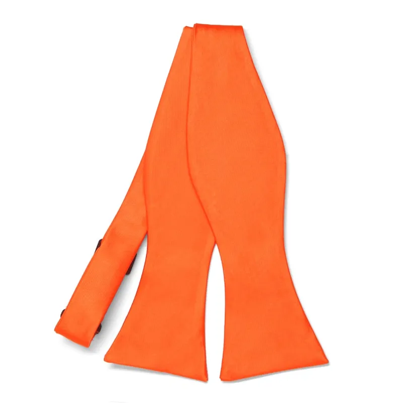 Tangerine Self-Tie Bow Tie sold by TieMart