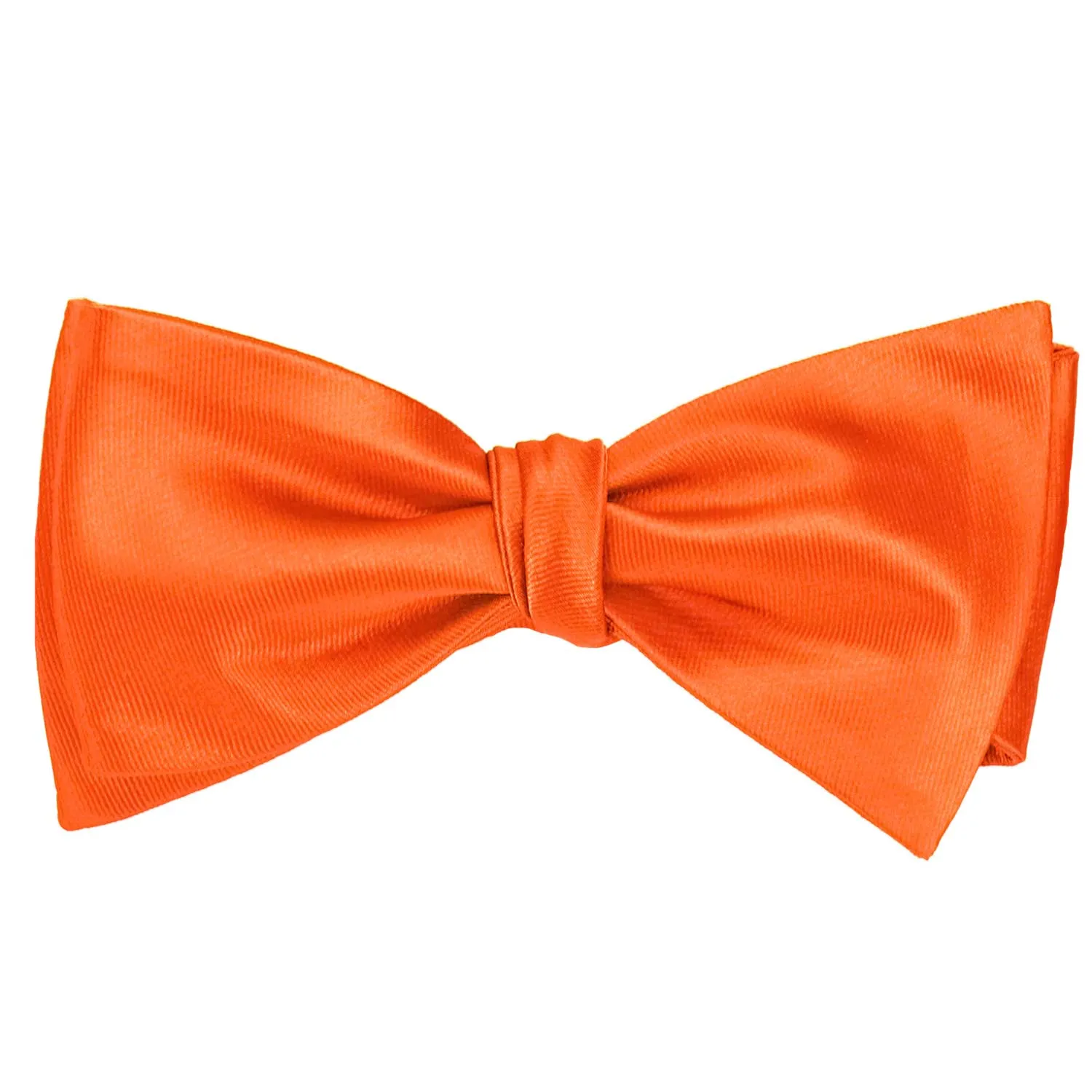 Tangerine Self-Tie Bow Tie sold by TieMart product image thumbnail 2