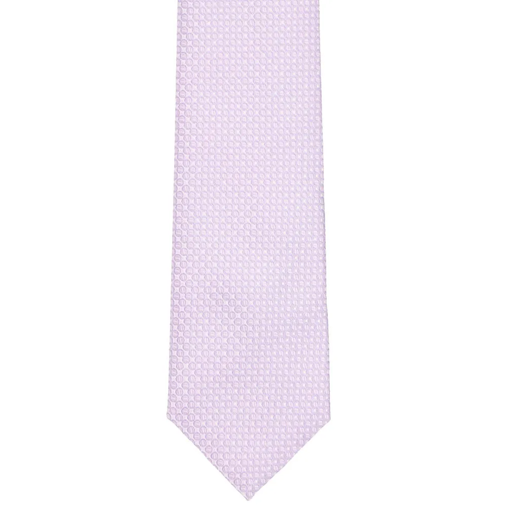 Pale Lavender Henry Grain Pattern Slim Necktie, 2.5" Width sold by TieMart product image thumbnail 2