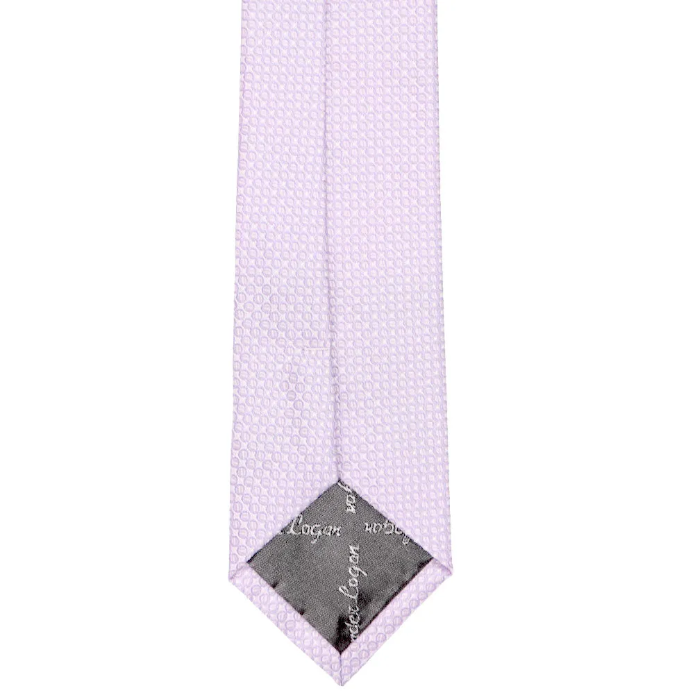 Pale Lavender Henry Grain Pattern Slim Necktie, 2.5" Width sold by TieMart product image thumbnail 3