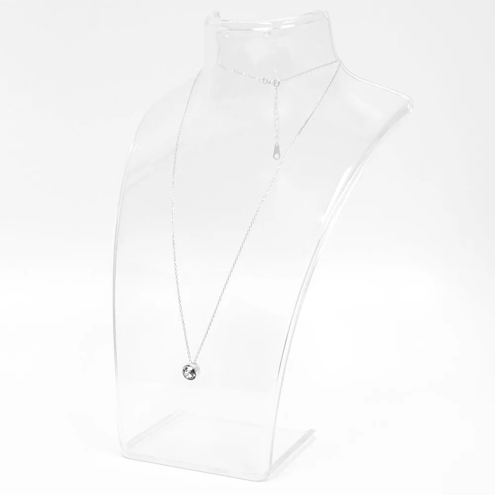Round Crystal Necklace sold by TieMart product image thumbnail 2