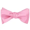 Pink Self-Tie Bow Tie sold by TieMart