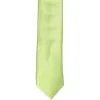 Lime Green Skinny Solid Color Necktie, 2" Width sold by TieMart