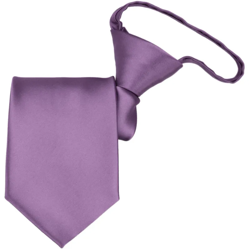Wisteria Purple Premium Zipper Tie sold by TieMart