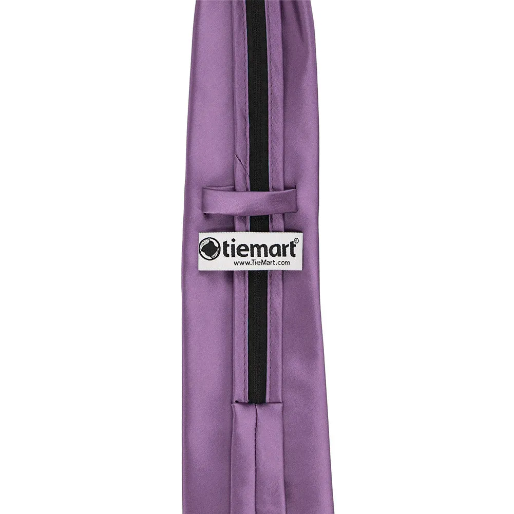 Wisteria Purple Premium Zipper Tie sold by TieMart product image thumbnail 5