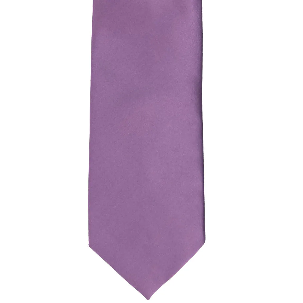 Wisteria Purple Premium Zipper Tie sold by TieMart product image thumbnail 3