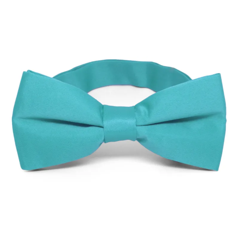 Turquoise Band Collar Bow Tie sold by TieMart