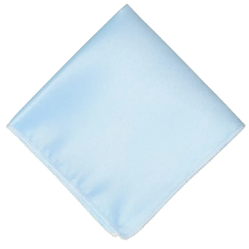 Icy Blue Pocket Square sold by TieMart