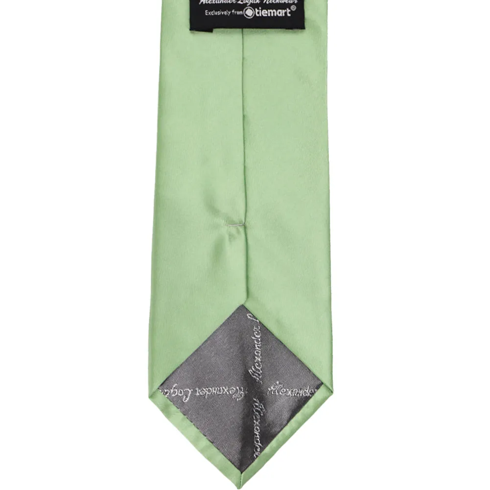 Mint Green Solid Color Necktie sold by TieMart product image thumbnail 4