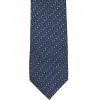 Brilliant Blue Marie Square Pattern Necktie sold by TieMart