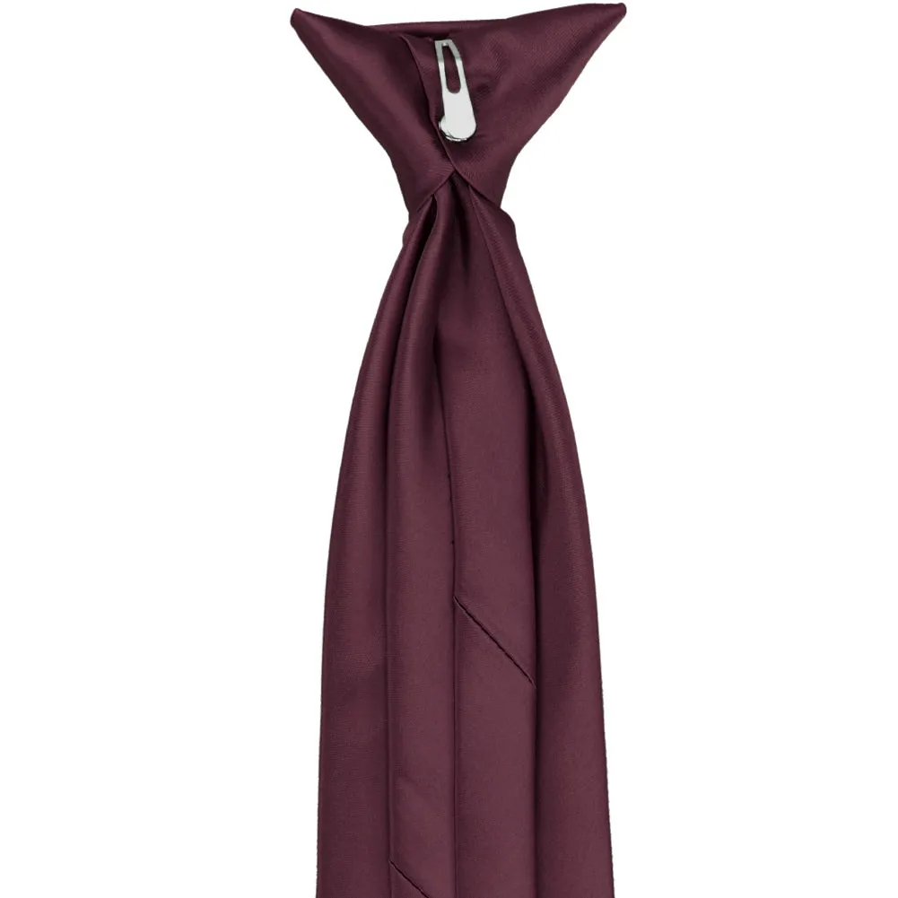 Wine Premium Clip-On Tie sold by TieMart product image thumbnail 4