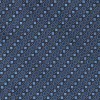 Brilliant Blue Marie Square Pattern Necktie sold by TieMart