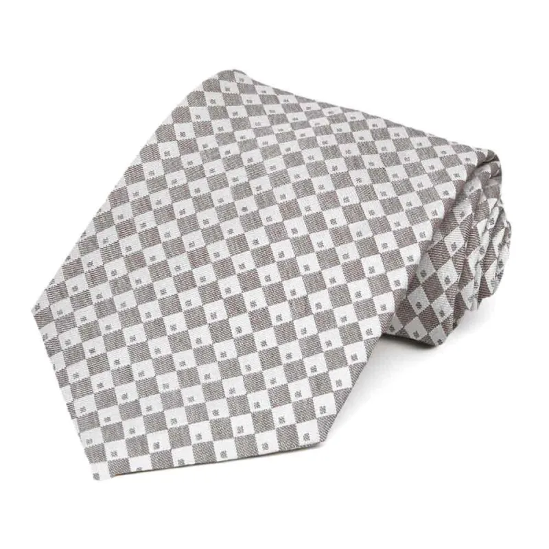 Portobello Judicial Check Silk/Viscose Necktie sold by TieMart