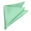 Seafoam Herringbone Silk Pocket Square sold by TieMart