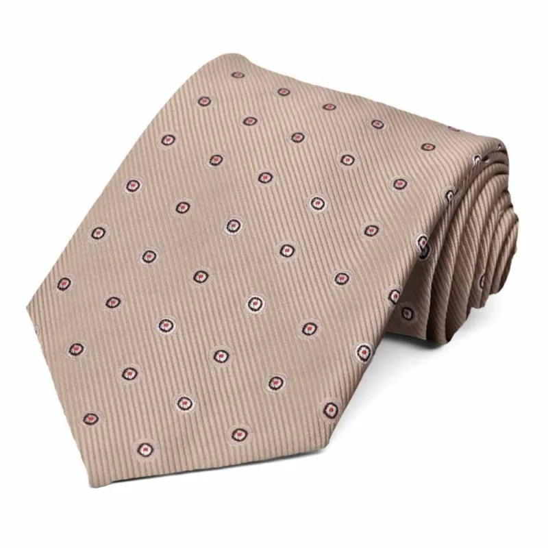 Bronze Willoughby Dotted Necktie sold by TieMart