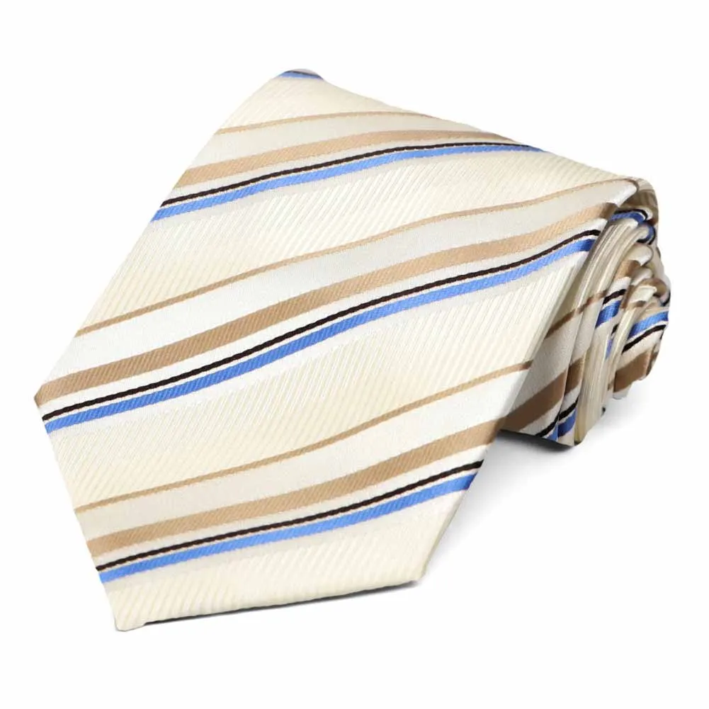 Pearl Hartwick Striped Necktie sold by TieMart