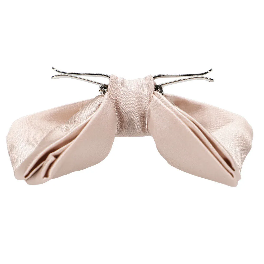 Sand Pink Clip-On Bow Tie sold by TieMart product image thumbnail 2