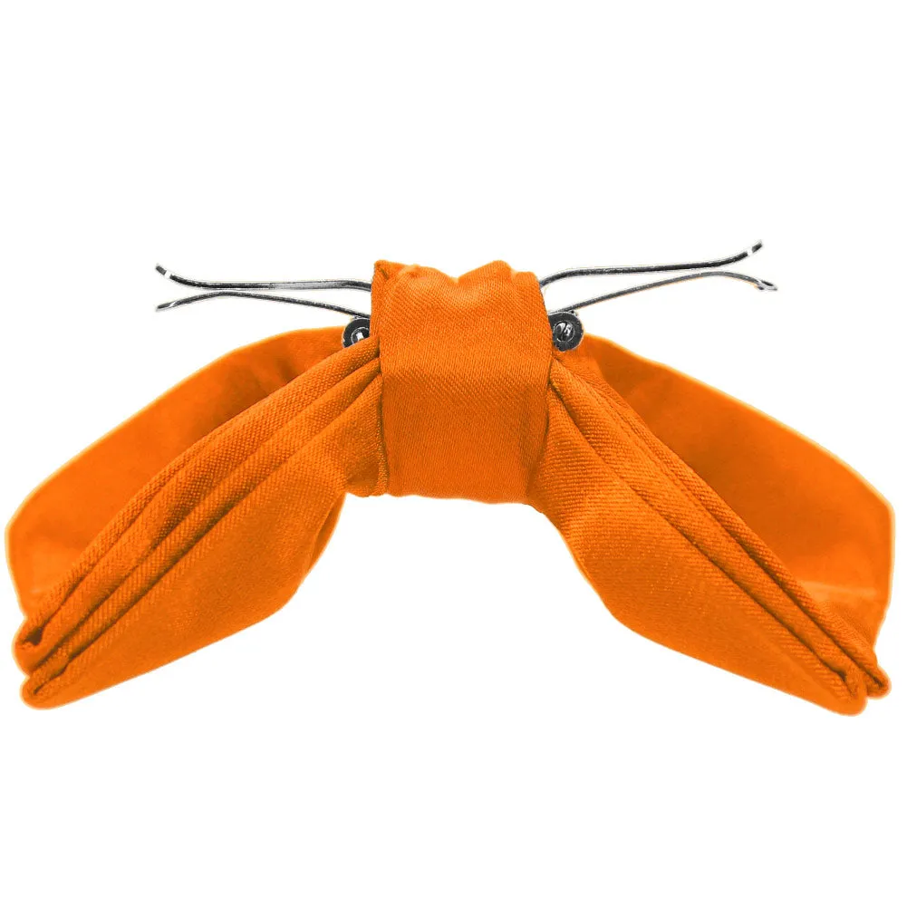 Pumpkin Orange Clip-On Bow Tie sold by TieMart product image thumbnail 2