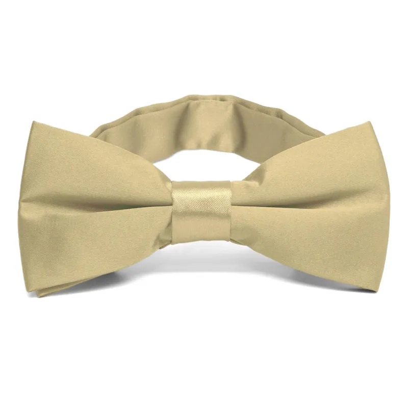 Sparkling Champagne Band Collar Bow Tie sold by TieMart