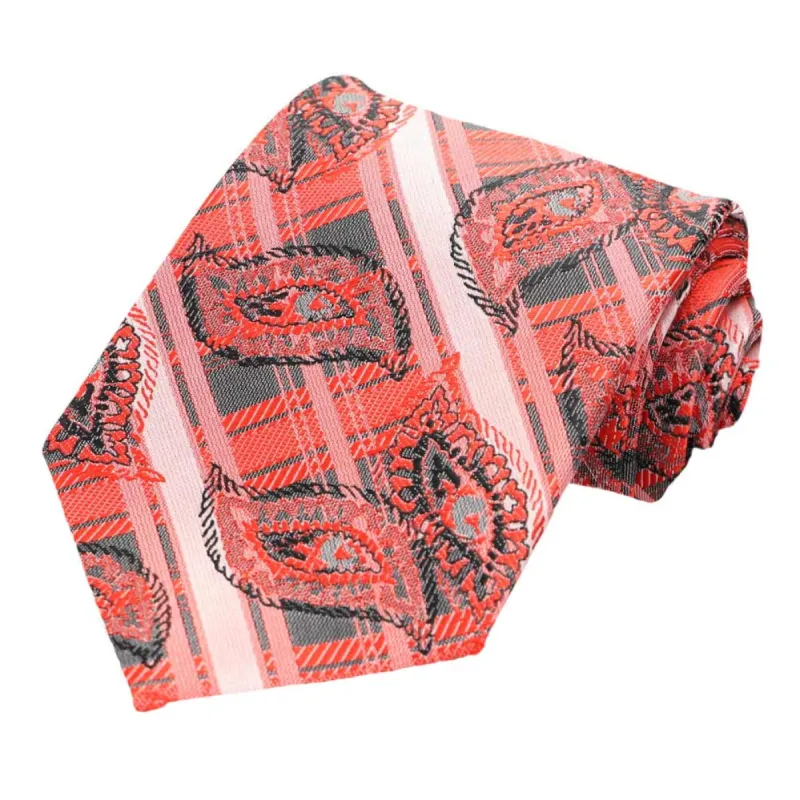 Red Oxbow Plaid Necktie sold by TieMart
