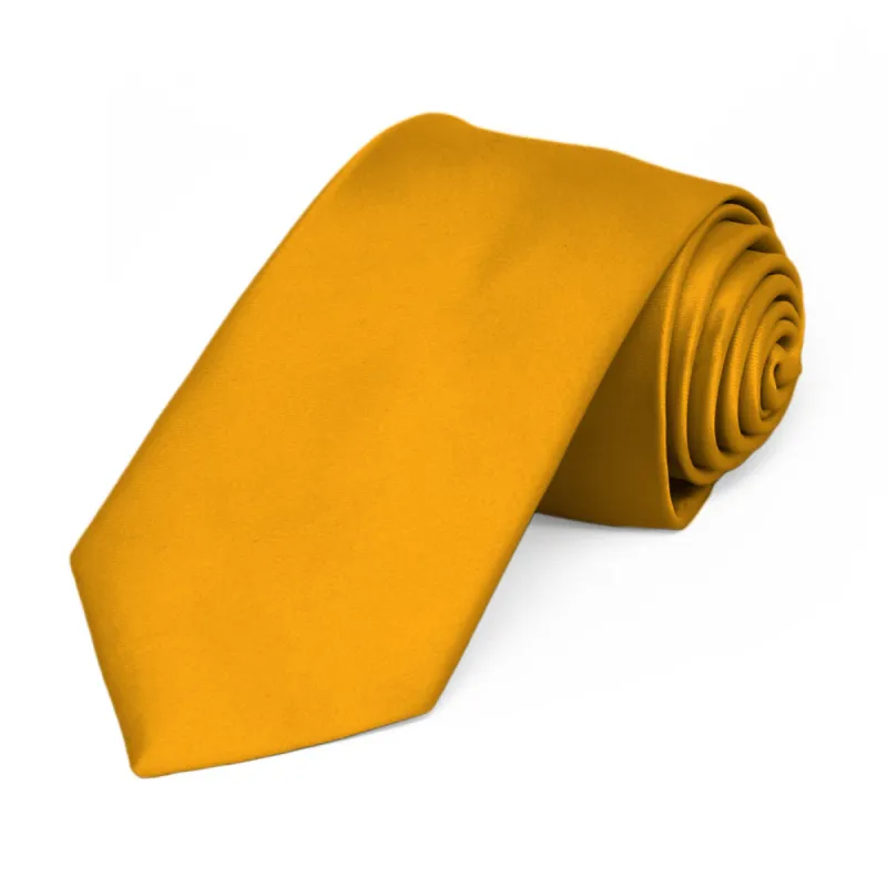 Nugget Gold Slim Necktie, 2.75" Width sold by TieMart