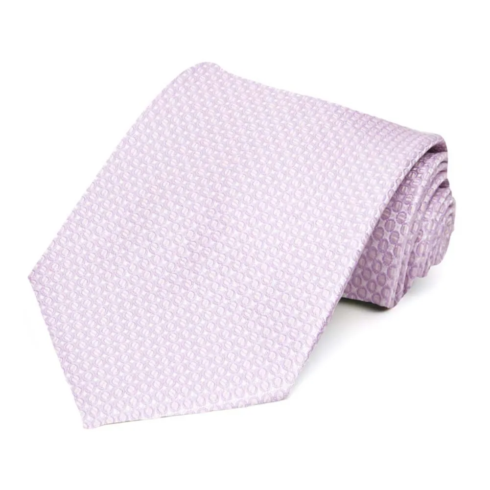 Pale Lavender Henry Grain Pattern Necktie sold by TieMart