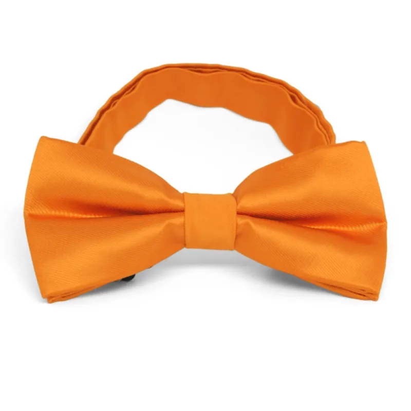 Orange Band Collar Bow Tie sold by TieMart