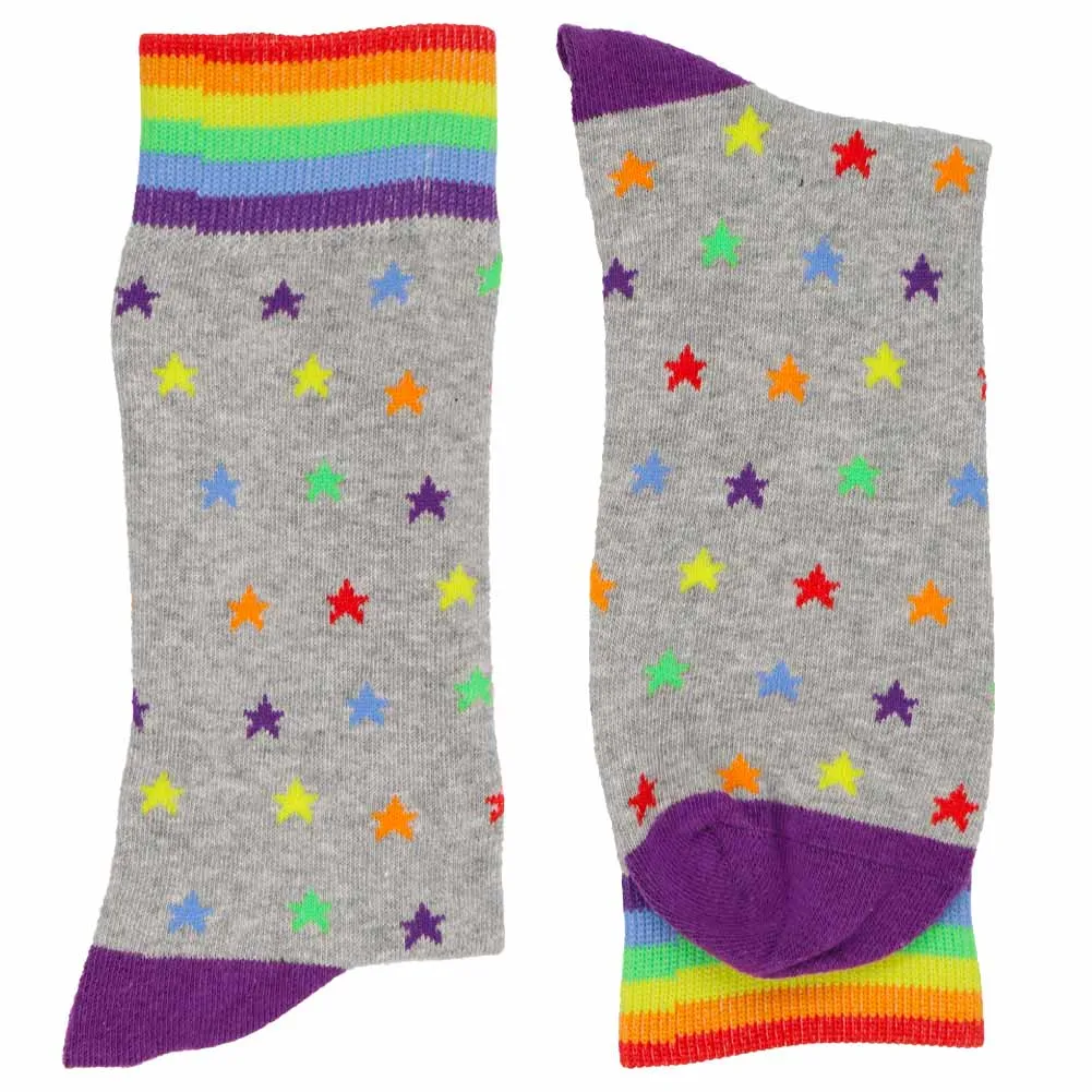 Men's Rainbow Star Socks sold by TieMart product image thumbnail 2