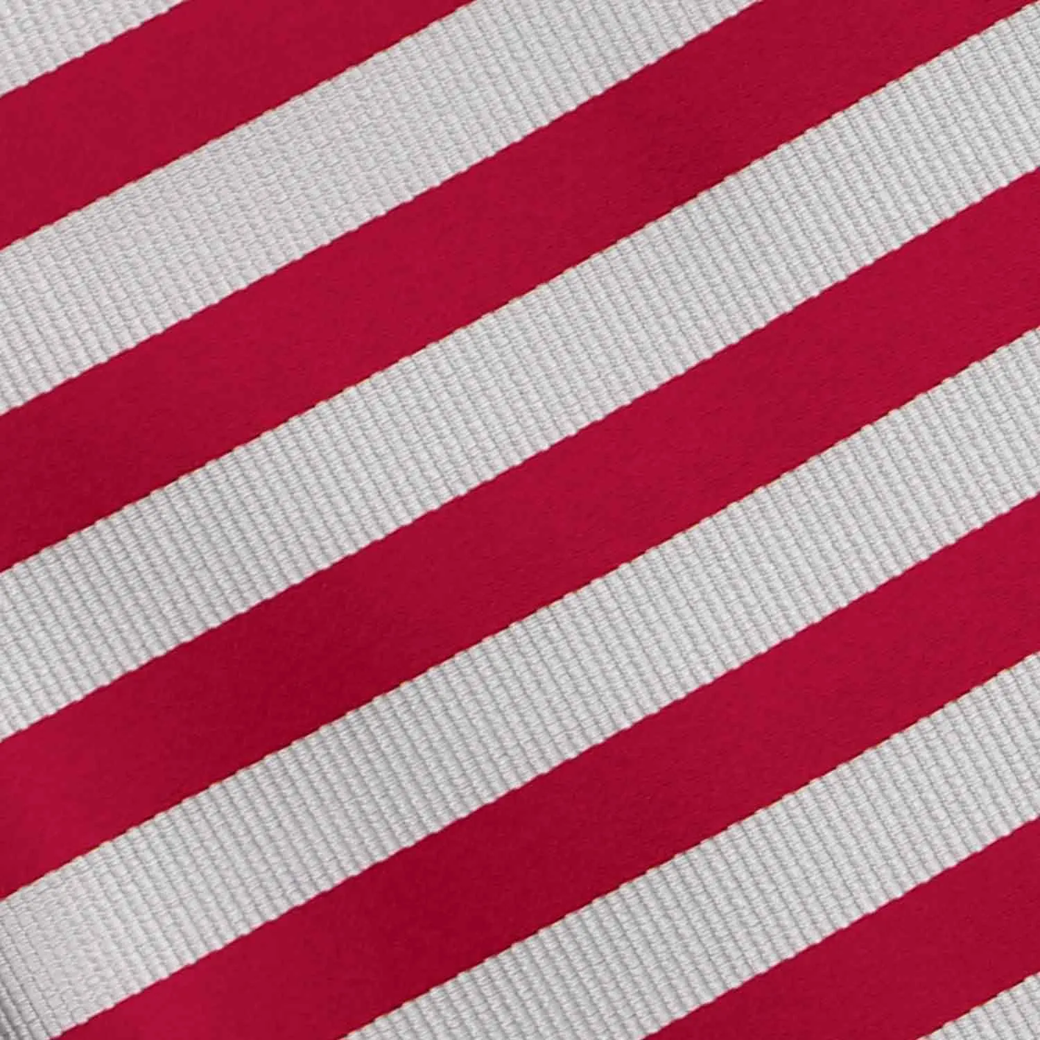 Red and Silver Formal Striped Tie sold by TieMart product image thumbnail 5
