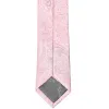 Pale Pink Clara Paisley Slim Necktie, 2.5" Width sold by TieMart