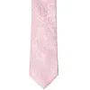 Pale Pink Clara Paisley Slim Necktie, 2.5" Width sold by TieMart