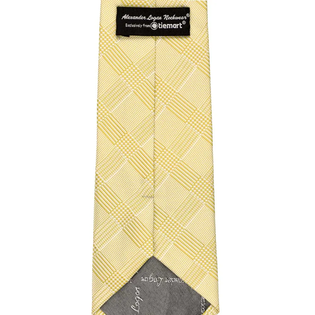Sunflower Yellow Michael Glen Plaid Necktie sold by TieMart product image thumbnail 3