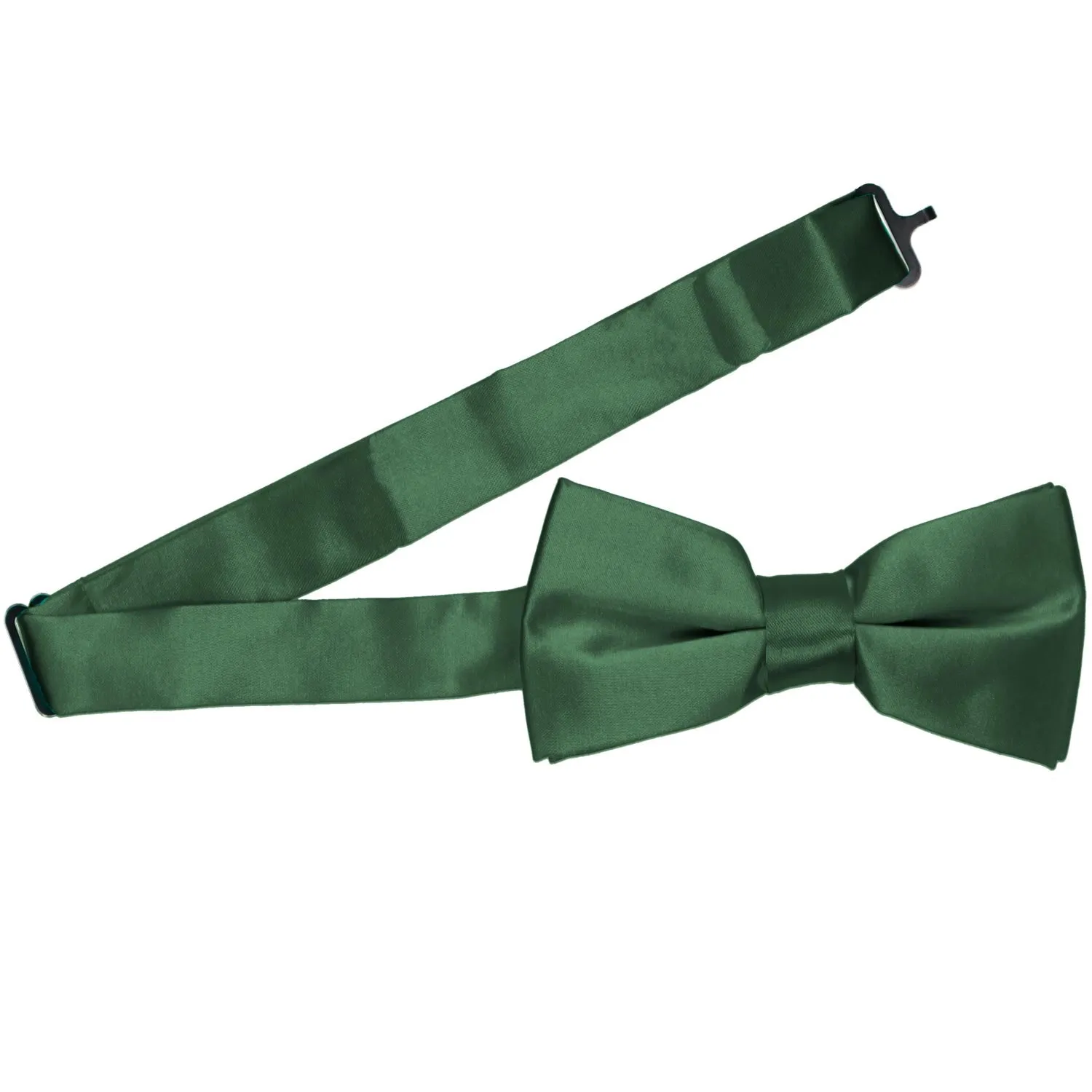 Forest Green Band Collar Bow Tie sold by TieMart product image thumbnail 3