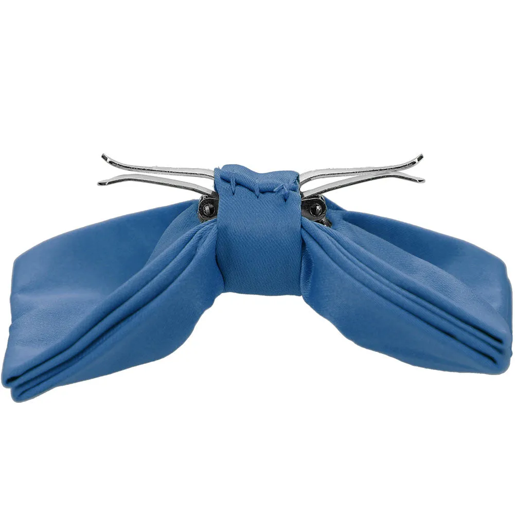 Blue Clip-On Bow Tie sold by TieMart product image thumbnail 2