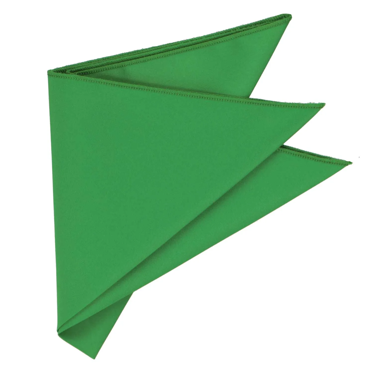 Irish Green Solid Color Pocket Squares sold by TieMart product image thumbnail 3