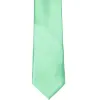 Seafoam Slim Solid Color Necktie, 2.5" Width sold by TieMart