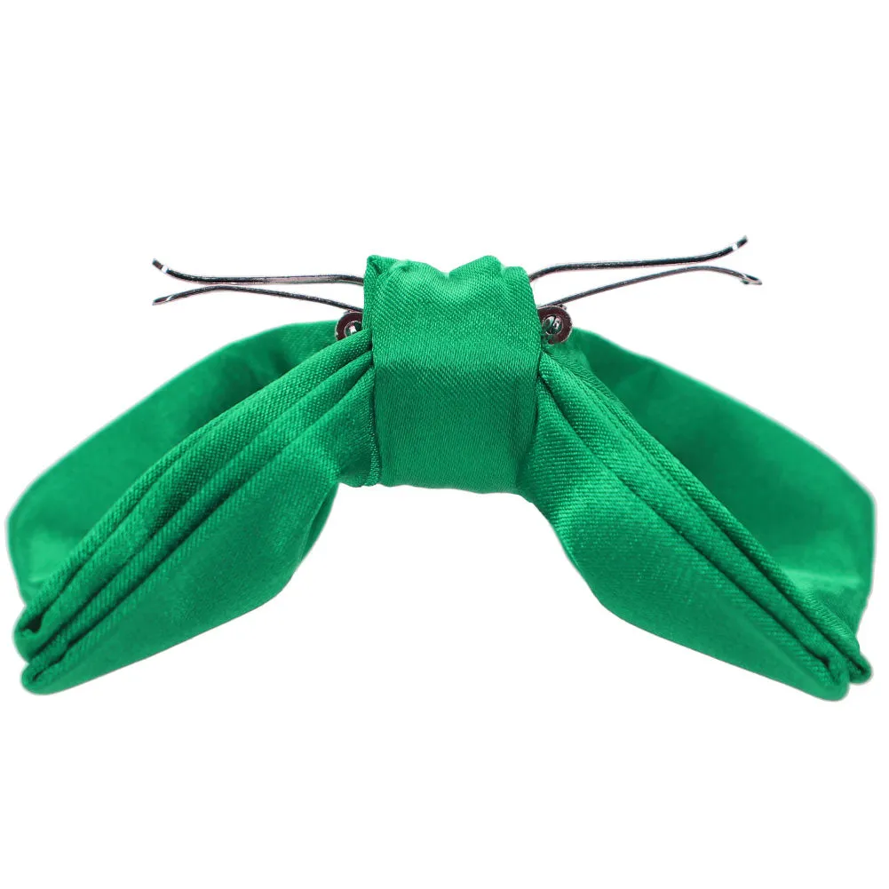 Green Clip-On Bow Tie sold by TieMart product image thumbnail 2