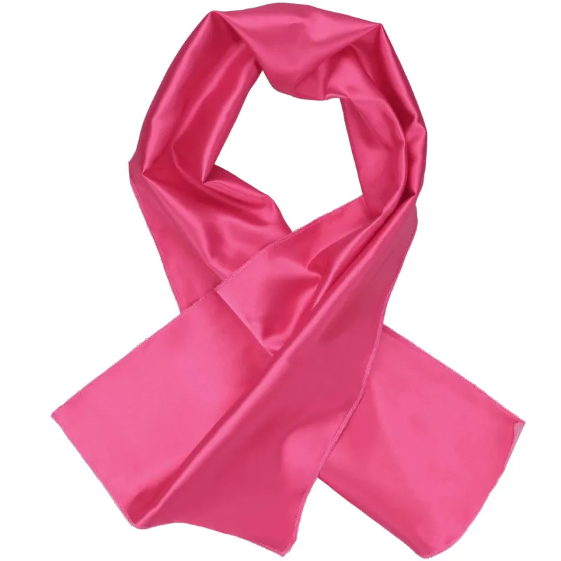 Hot Pink Solid Color Scarf sold by TieMart