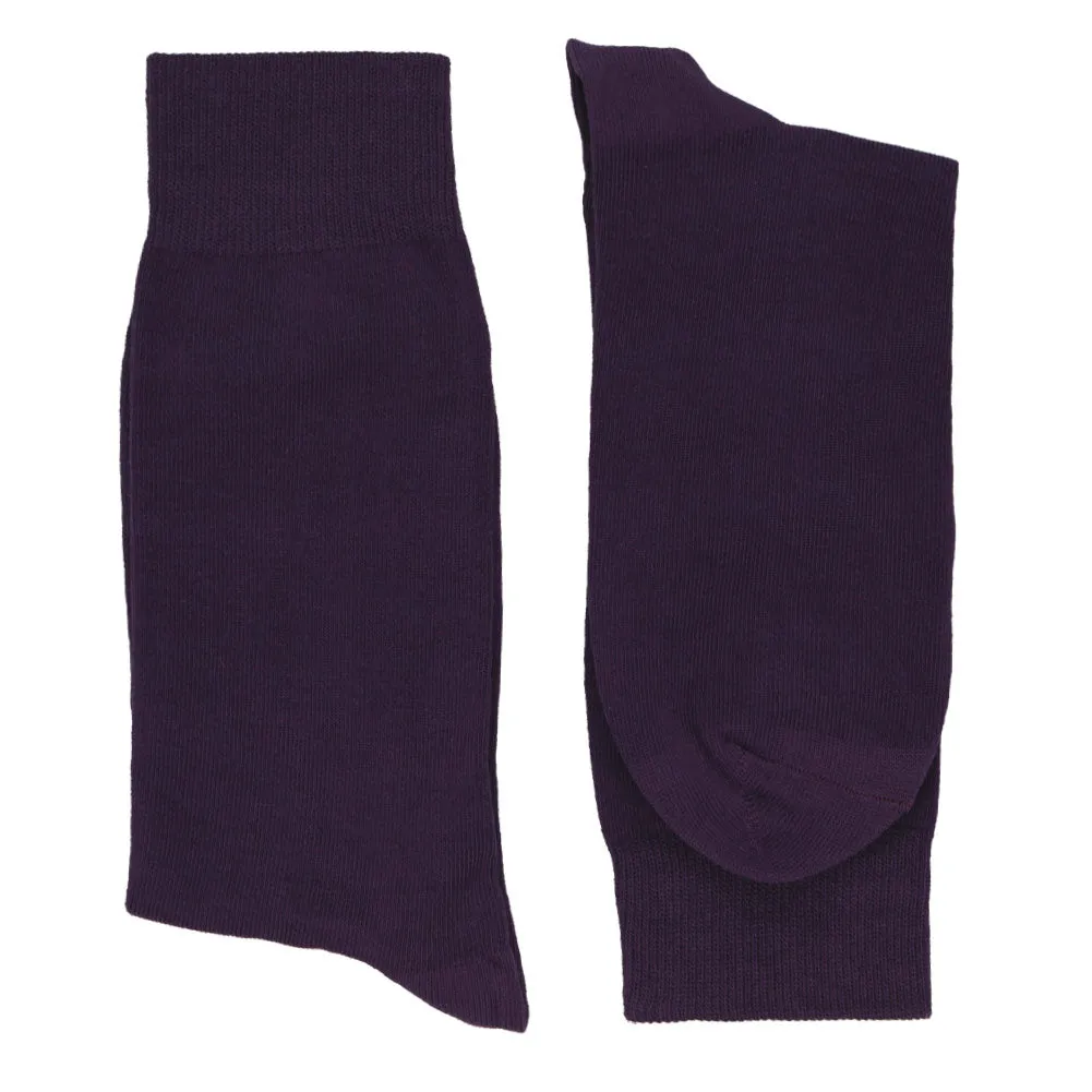 Men's Eggplant Purple Socks sold by TieMart product image thumbnail 2