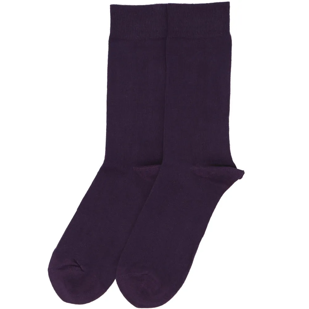 Men's Eggplant Purple Socks sold by TieMart product image thumbnail 3