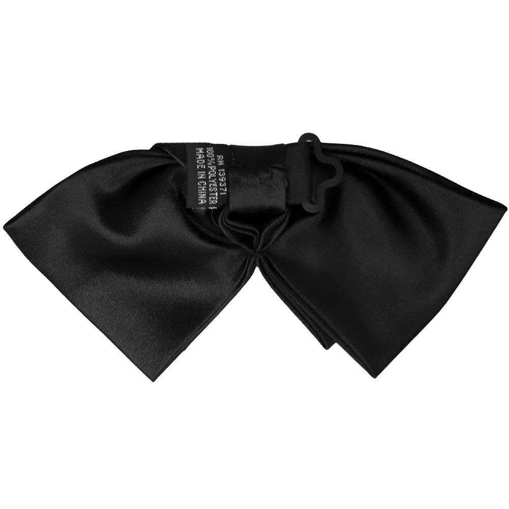 Black Floppy Bow Tie sold by TieMart product image thumbnail 3