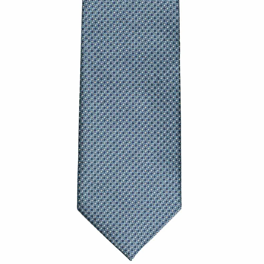 Dark Blue Henry Grain Pattern Necktie sold by TieMart product image thumbnail 2