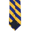 Royal Blue and Golden Yellow Striped Tie sold by TieMart