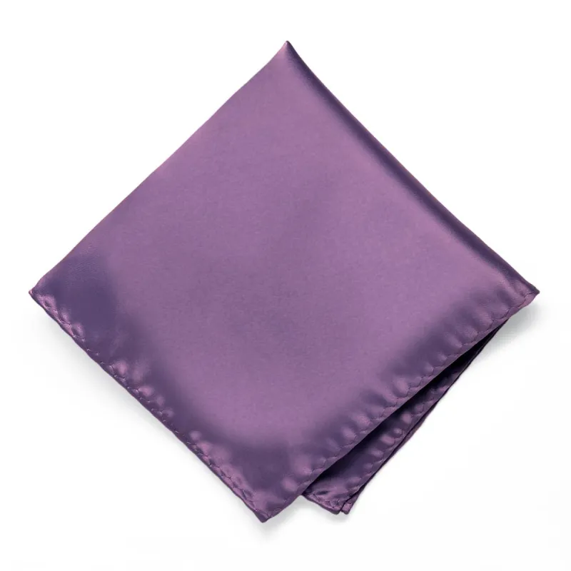 Wisteria Purple Premium Pocket Square sold by TieMart
