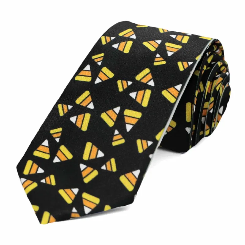 Candy Corn Slim Necktie, 2.5" Width sold by TieMart