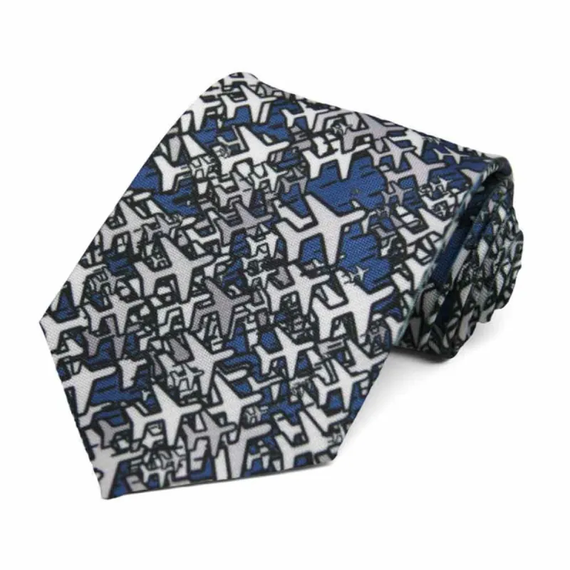 Airplane Extra Long Necktie sold by TieMart