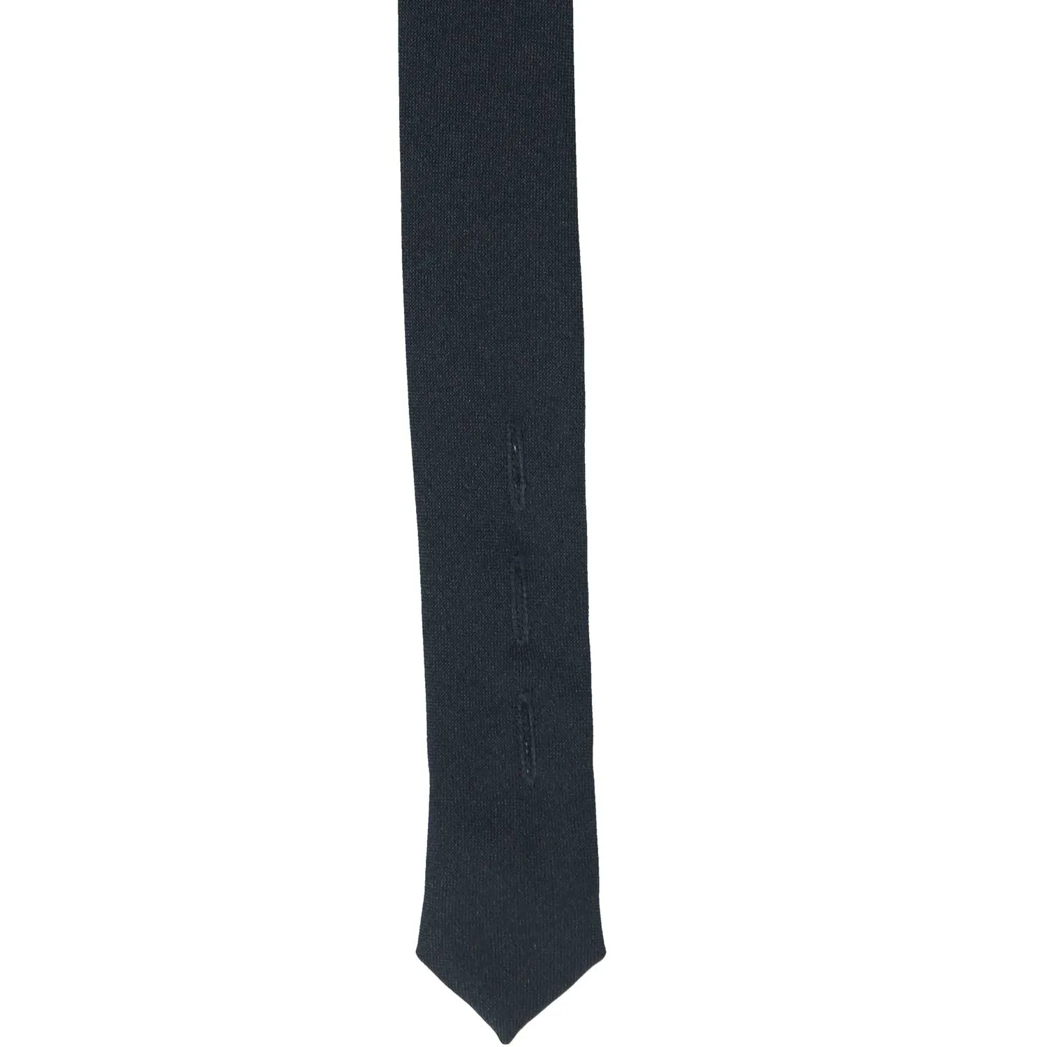 Dark Navy Blue Clip-On Uniform Tie sold by TieMart product image thumbnail 5